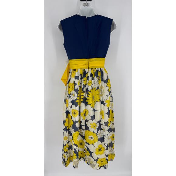 Miss Elliette California 70's Floral Midi Dress Size 6 - Picture 3 of 5